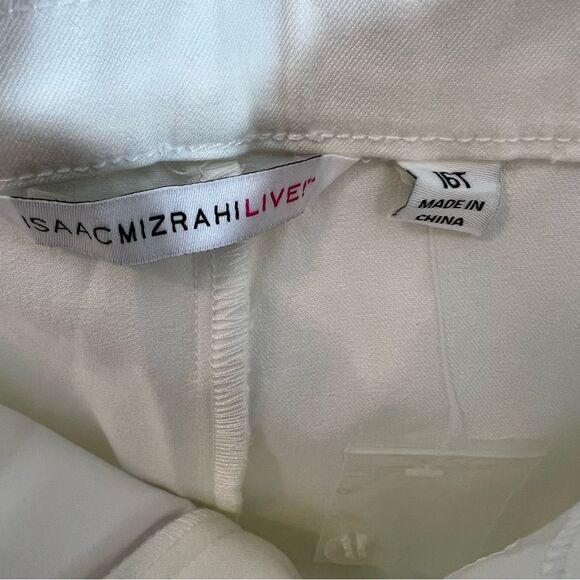 New Isaac Mizrahi! Tall 24/7 Stretch Cargo Ankle Pants in White | Size Tall 16 - Picture 4 of 10